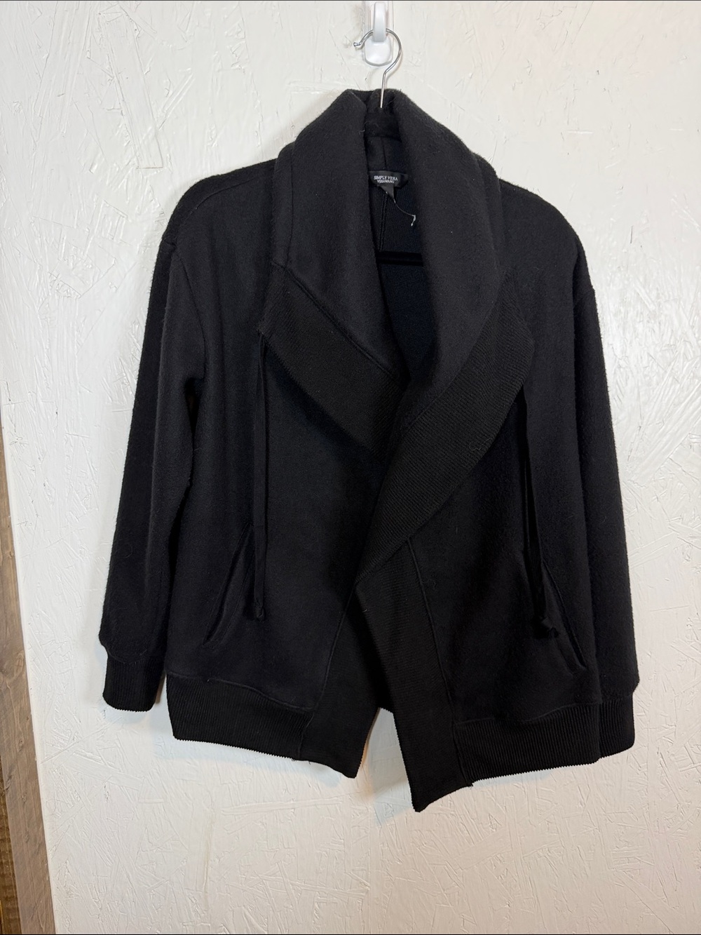 Simply Vera Vera Wang Black Open-Front Jacket